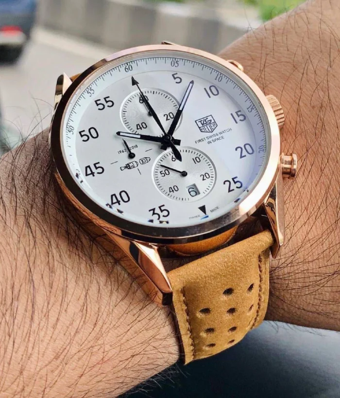 Tag Space 1887 Original Colours Shades Available With Premium Quality, Our classic timepeice paying tribute to the revolutionary milennium. Checkout the new Tag  Heuer timepiece - Image 2