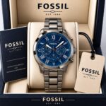 ✅ FOSSIL GRANT FS6133 – BOLD BLUE ELEGANCE WITH PREMIUM GUNMETAL STYLE ✅