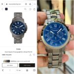 ✅ FOSSIL GRANT FS6133 – BOLD BLUE ELEGANCE WITH PREMIUM GUNMETAL STYLE ✅ - Image 5