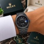 ✅ ROLEX DATEJUST – BOLD BLACK LUXURY WITH ICONIC ROLEX STYLE ✅ - Image 5