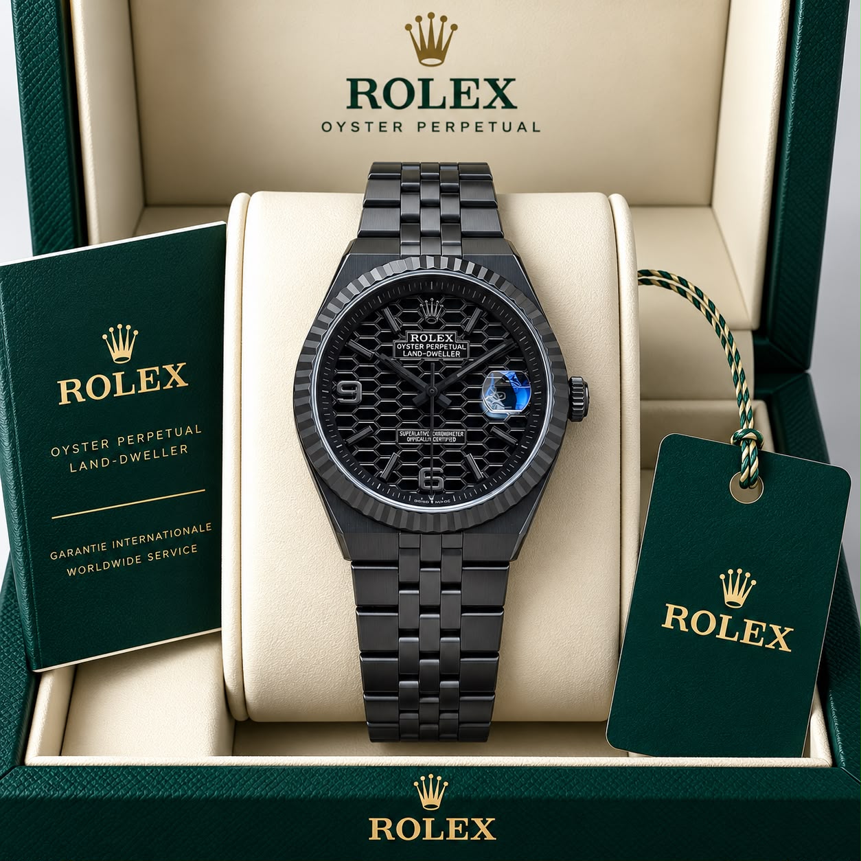 rr5 ✅ ROLEX DATEJUST – BOLD BLACK LUXURY WITH ICONIC ROLEX STYLE ✅ - Image 1
